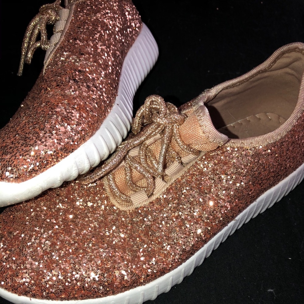 Rose gold sneakers